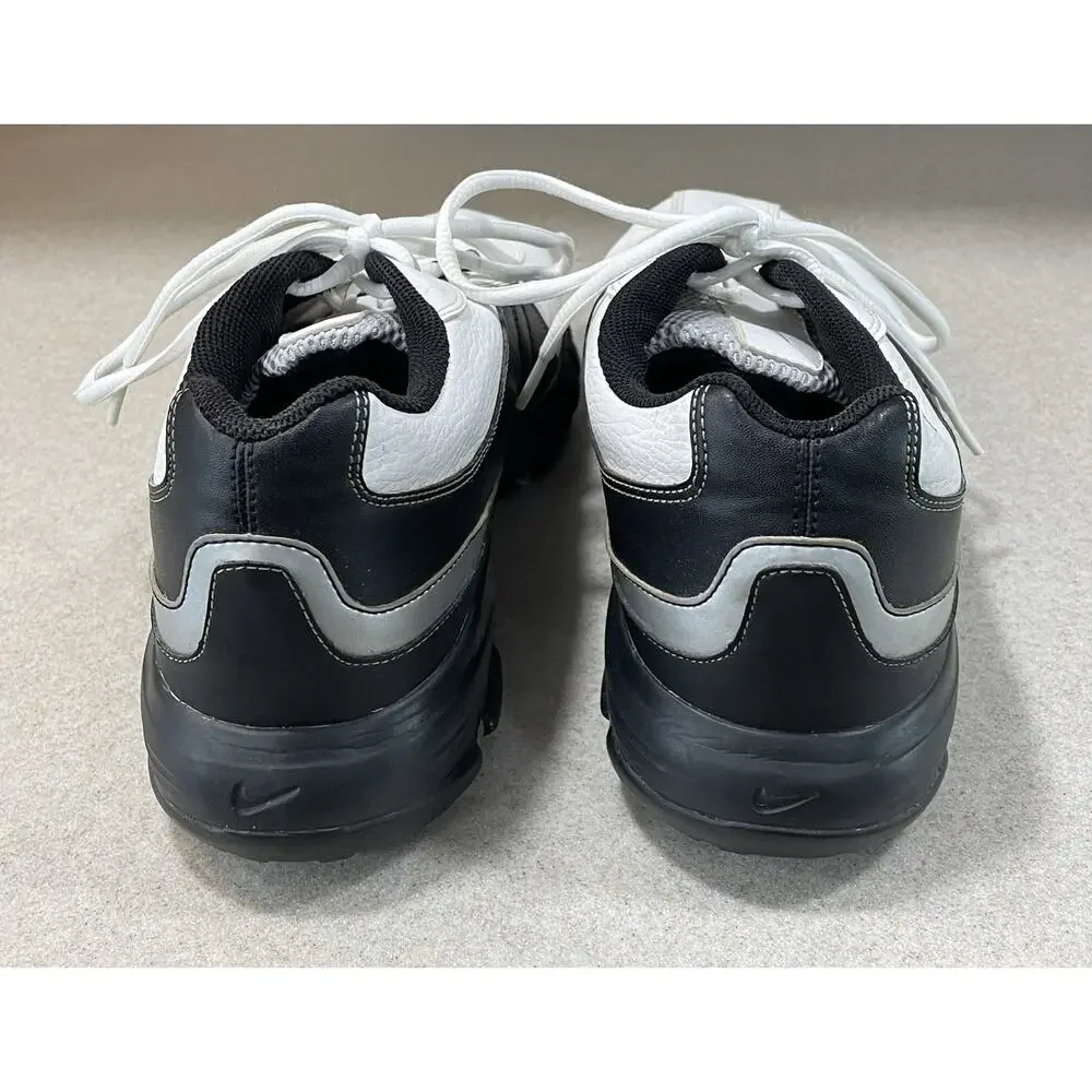 Nike Golf Shoes Men's Size 11.5 Power Channel TAC White Black Leather 317682-102